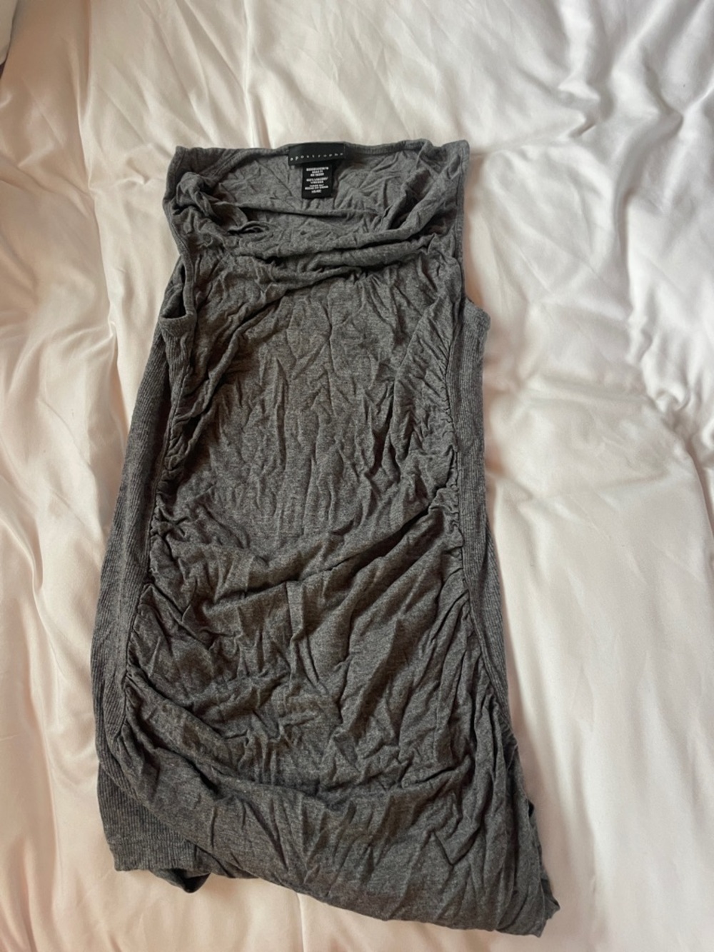 Apostrophe Gray cowl neck top